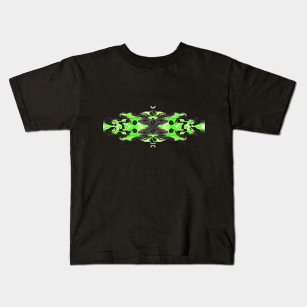 Carl Clarx Design - Green Spacer Kids T-Shirt by Carl Clarx